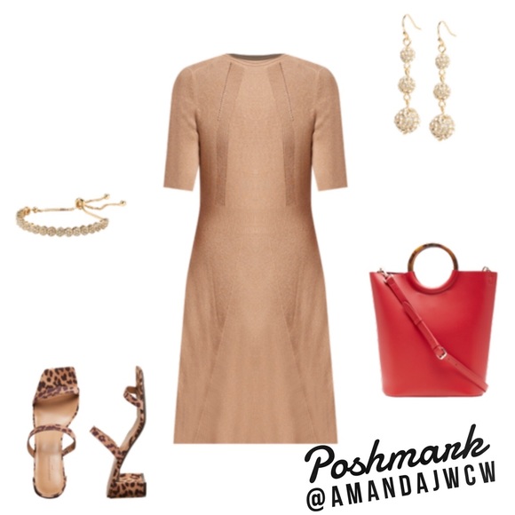 Banana Republic Fit-and-Flare Sweater Dress - NWT! - Picture 3 of 9